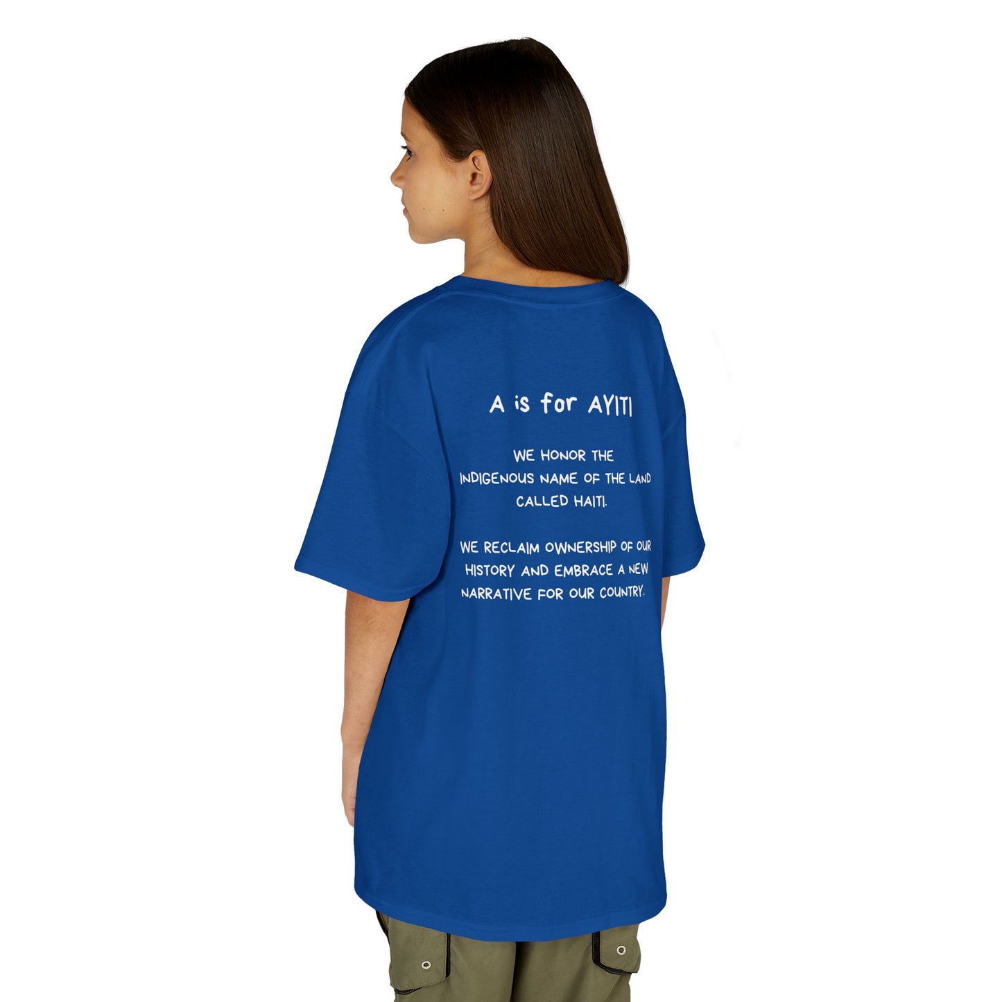 “A is for Ayiti” Youth Tee - Reclaiming the Name of Our Homeland