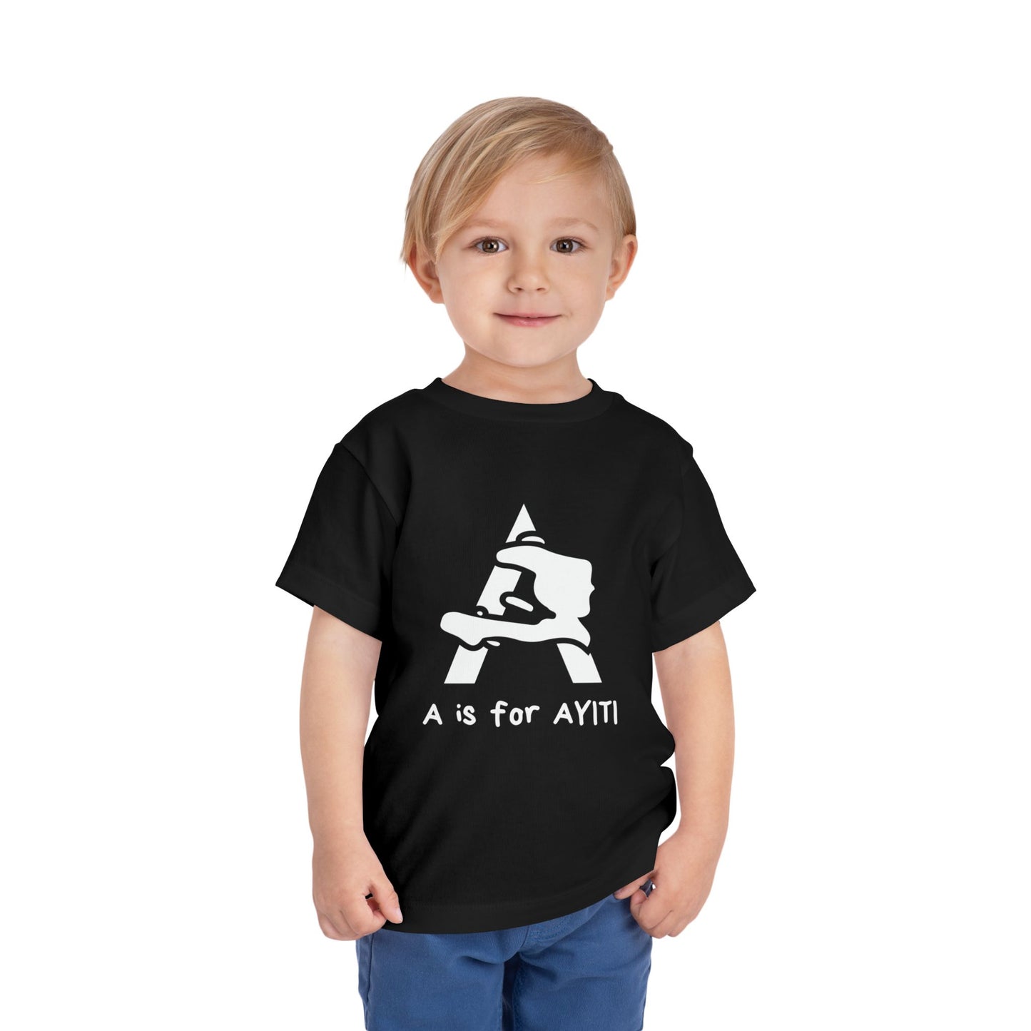 “A is for Ayiti” Toddler Tee - Reclaiming the Name of Our Homeland
