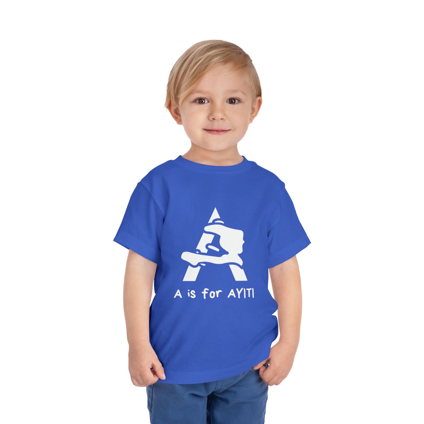 “A is for Ayiti” Toddler Tee - Reclaiming the Name of Our Homeland