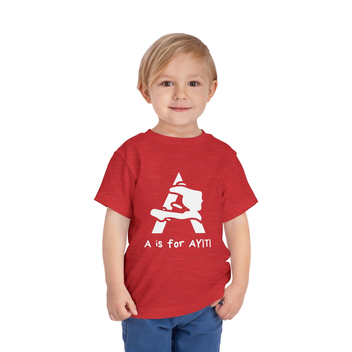 “A is for Ayiti” Toddler Tee - Reclaiming the Name of Our Homeland