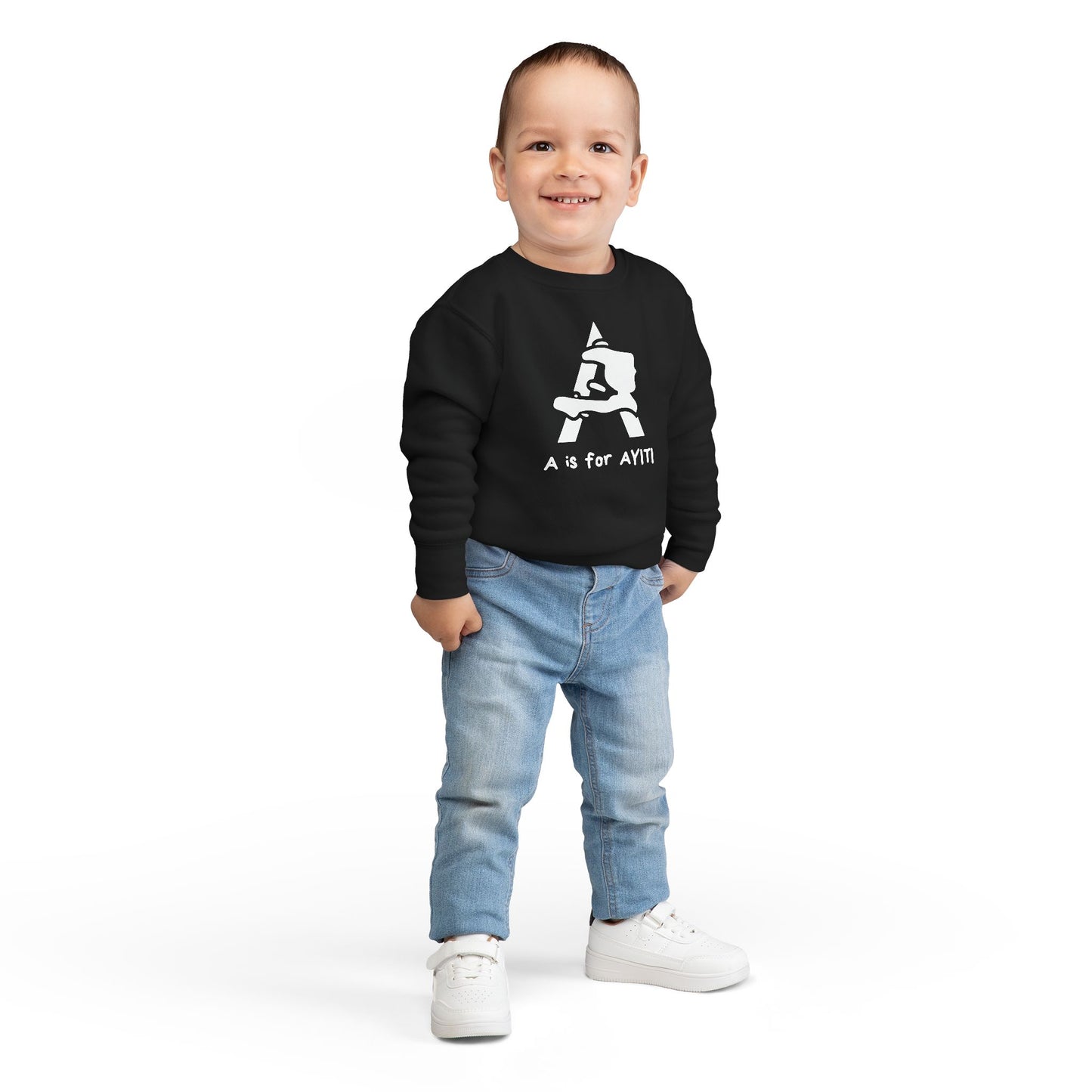 "A is for Ayiti" Toddler Sweatshirt